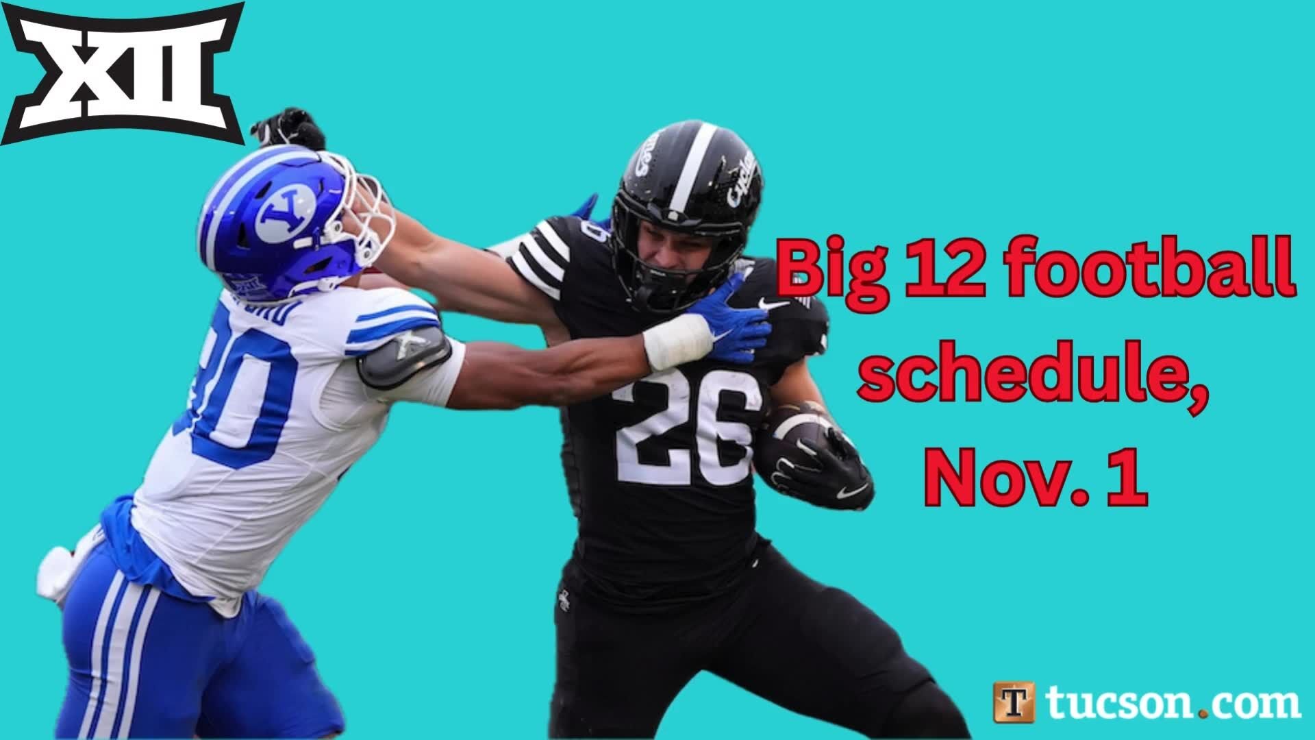 Big 12 football schedule for November 1